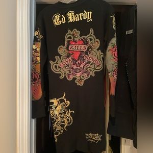 Ed Hardy Sweater/Dress - size small